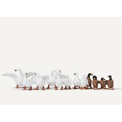 Gänse und Enten an Land Modell von Merten 1:87