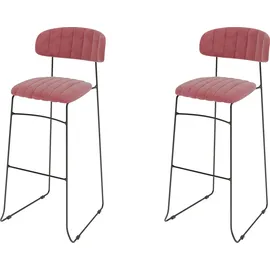 Essentials Mundo rosa, Velours gepolstert, feuerhemmend, 46,5x49x105cm (BxTxH), 53105