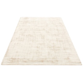 my home Teppich »Shirley«, rechteckig, Handweb Teppich, aus weicher Viskose, handgewebt, Wohnzimmer, 22835119-2 creme 12 mm,