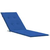 vidaXL Liegestuhl Auflage, Polster Auflage für Deckchair, Polsterauflage für Gartenliege, Liegenauflage Outdoor, Königsblau (75+105) x50x4cm