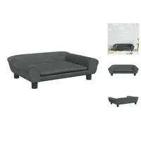 vidaXL Kindersofa Dunkelgrau 70x45x26 cm Samt