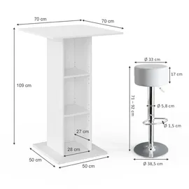 Vicco Bartisch Rodeo 70 x 70 cm Weiß