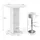 Vicco Bartisch Rodeo 70 x 70 cm Weiß