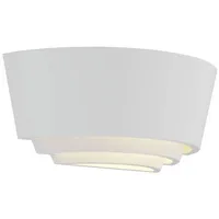 LINDBY Wandleuchte, Wandlampe Innen 'Azriel' aus Gips/Ton für Schlafzimmer