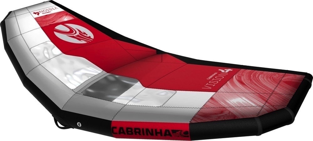 Cabrinha Vision Wing 23 Freeride Wave Top Speed Upwind leicht, Foil Wing m2: 5.0, Farbe: C2 dark gray cab yellow