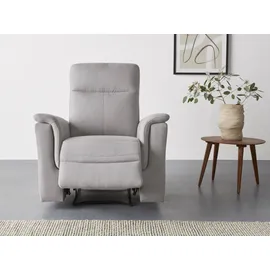Home Affaire Relaxsessel Southbrook Webstoff 91 x 99 x 92 cm Grau mit Schlaffunktion und elektrischer Relaxfunktion