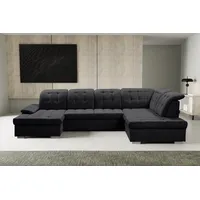 werk2 Wohnlandschaft »Kordula-New U-Form«, Sofa in U-Form mit Schlaffunktion & Bettkasten, Schlafcouch