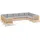 vidaXL Garten-Lounge-Set 9-tlg. grau