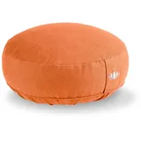 Lotuscrafts® Meditationskissen mit 10 cm Sitzhöhe, extra niedrig, Yoga Kissen mit Dinkelfüllung, Yogakissen Rund, Bodenkissen Rund, Yogakissen Meditationskissen, Bezug waschbar, GOTS Zertifiziert
