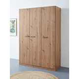 Rauch Drehtürenschrank »Kleiderschrank Schrank Garderobe Wäscheschrank VANDOR«, in drei Breiten, Höhe 197 cm, Griffe in Graumetallic MADE IN GERMANY, braun