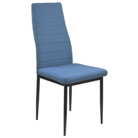 HTI-Living Esszimmerstuhl Stuhl Memphis Webstoff Blau (Stück, 1 St), Esszimmerstuhl Metallgestell Vierfuß blau