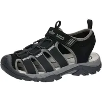 LICO Jungen Unisex Kinder Janto VS Sandalen, Schwarz/Grau, 30