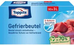 Toppits® Gefrier-Beutel 4008871208064 , 1 Packung = 30 Stück á 3 Liter Fassungsvermögen