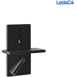 LEDS C4 LED Wandleuchte E-LAMP 2,2W, 9W 2700K schwarz 452lm LEDS-05-7606-05-05