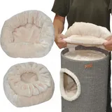 nanook shop Katzenbett für Kratztonnen beige