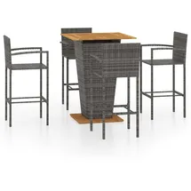 vidaXL Gartenbar-Set 5-tlg. Grau