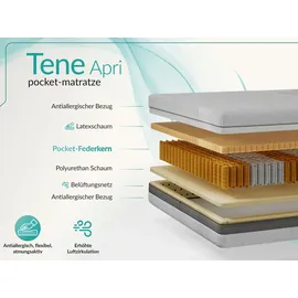 MKS Taschenfederkernmatratze TENE 160 x 200 cm H3
