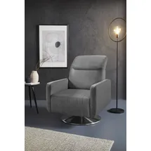 sit&more Drehsessel Gizeh grau 78 x 86 x 100 cm mit Kopfteilverstellung und Federkern