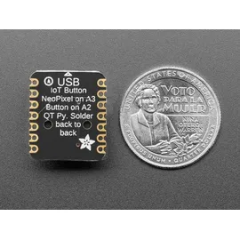 Adafruit IoT Button mit NeoPixel BFF für QT Py und Xiao, 12mm Tastendruckknopf, RGB NeoPixel