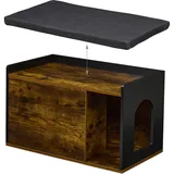 Relaxdays Katzenkloschrank Katzenklo, geschlossen), Katzenklo