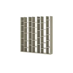 Regal  Booker , beige , Maße (cm): B: 211,2 H: 221,3 T: 33.2