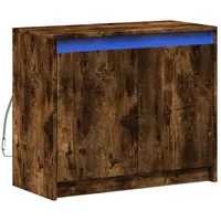VidaXL LED-Sideboard Räuchereiche 72x34x61 cm Holzwerkstoff