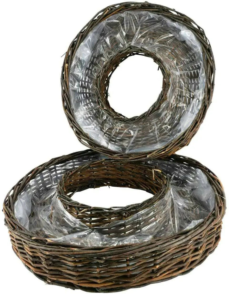 Pflanzring Weide S/2 D40/50H11/12cm mit Folie  - natur