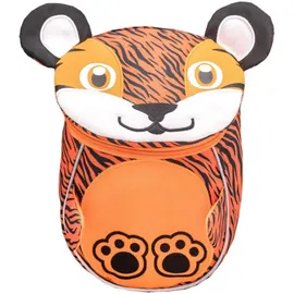 belmil® Kindergartenrucksack Mini Animals Tiger Kunstfaser orange/schwarz
