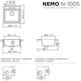 Schock Nemo N-100S Einbau croma + Excenterbetätigung