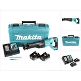 Makita DJR 186 RAK Akku Reciprosäge Säbelsäge 18 V + 2x Akku 2,0 Ah + Ladegerät + Koffer