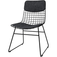 HKliving - Polster für Wire Chair, schwarz