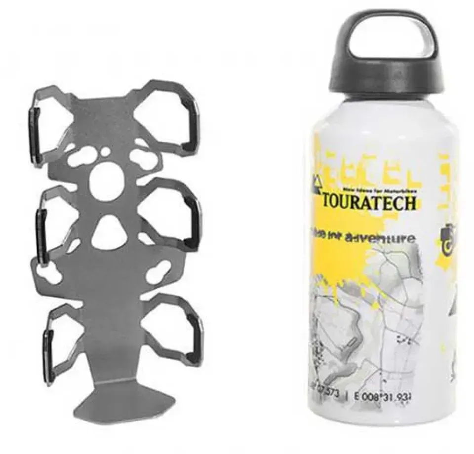 Touratech Zega Pro/zega Flaschenhalterung 600ml - White / Silver - One Size