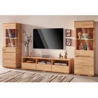 Home Affaire Wohnwand »Vetro«, (Set, 3 St.), teilmassives Holz,