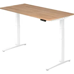 bümö elektrisch höhenverstellbarer Schreibtisch 160x80 cm mit Memory-Steuerung - Design Schreibtisch höhenverstellbar elektrisch, elektrischer
