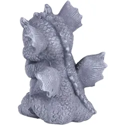 Mystische Gartenfigur: Drache aus Keramik