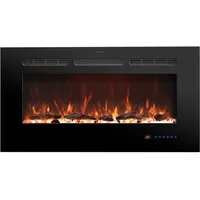 Parrot Uncle Elektrokamin 107 Cm (42 Zoll) Wandkamin Einbaukamin Mit Led-flammeneffekt 13 Farben 169 Kombinationen 750w/1500w Heizung Fernbedienung Timer