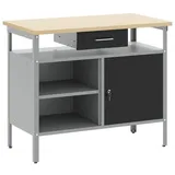 vidaXL Werkbank mit Schubladen Schwarz und Grau 100 x 55 x 85 cm 4103458