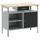 vidaXL Werkbank mit Schubladen Schwarz und Grau 100 x 55 x 85 cm 4103458
