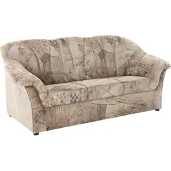 2,5-Sitzer DOMO COLLECTION "Pegnitz", braun, B:185cm H:82cm T:82cm, 100% Polyester, Sofas