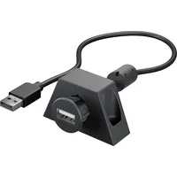 goobay 95445 USB 2.0 Verlängerungskabel mit Montagehalterung 1,2 m