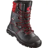 Craftland Zeder Forst-Schnürstiefel Klasse 1 S2 FO WR CR CI HRO SRA schwarz/rot, Größe: 41