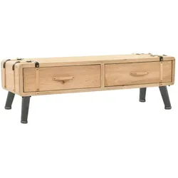 vidaXL TV-Schrank 110x33x35 cm Massivholz Tanne