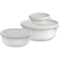 Mepal Frischhaltedose rund weiß 2,5 l 3-teilig