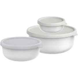 Mepal Frischhaltedose rund weiß 2,5 l 3-teilig