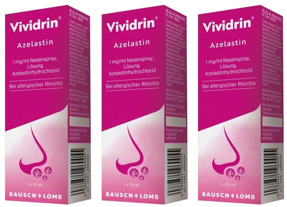 Vividrin Azelastin Nasenspray bei Heuschnupfen und Allergien