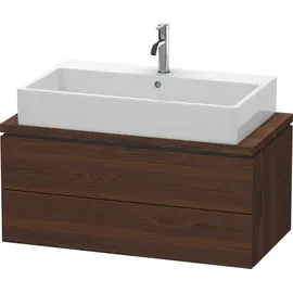 Duravit L-Cube 92x47,7cm, Nussb geb., f Kons, 2 Schub.