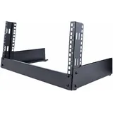Startech StarTech.com 4HE 19 Zoll Tisch Rack mit offenem Rahmen - 2 Pfosten, freistehendes Netzwerk Rack für Patch Panel/AV/IT/Studio Ausrüstung, 30kg Tragkraft mit Käfig Muttern/Schrauben (RK4OD)