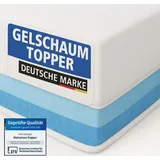 Arensberger Matratzen Topper LUXURY, 140x200cm, Gelschaum und Memory Gel Foam Matratzentopper, waschbar, geeignet für Federkern & Matratzen, Höhe