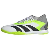 Adidas Unisex Predator Accuracy.3 Indoor Boots Fußballschuhe, FTWR White/core Black/Lucid Lemon, 46