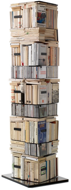 Bibliothèque-building CD/livres Ptolomeo X4 Opinion Ciatti, Designer Bruno Rainaldi, 197x52x52 cm